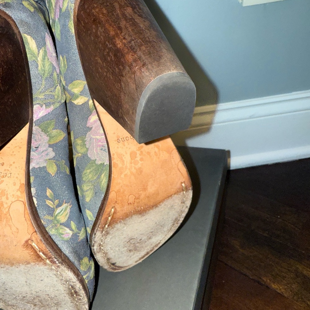 rag & bone Newbury Navy floral 8.5 EUC - Picture 6 of 8